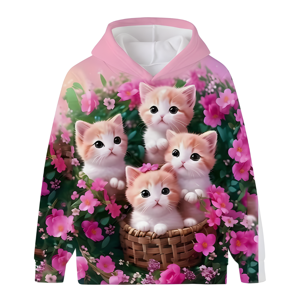 Cozy Kitten Tabby Cat Hoodies