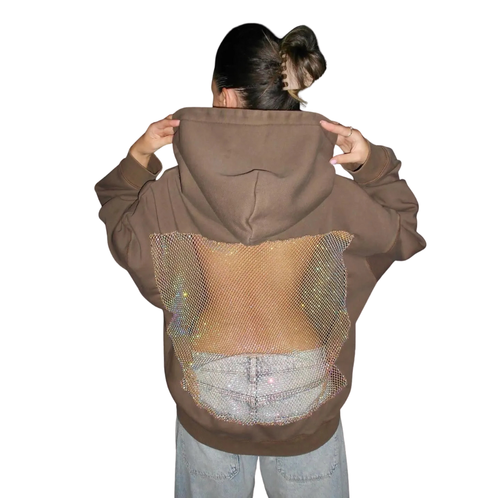 Backless Long Sleeve Hoodie For Women