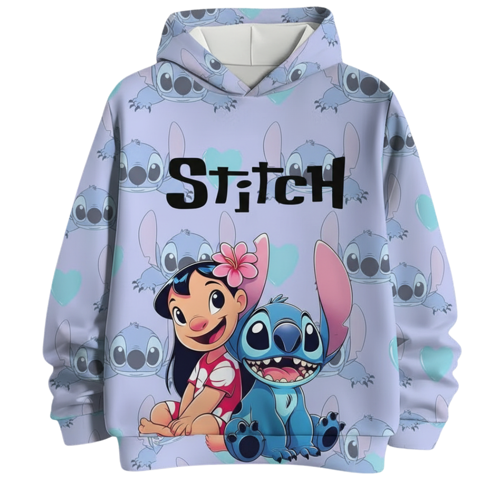 3D Cartoon Printed Hoodie For Girls