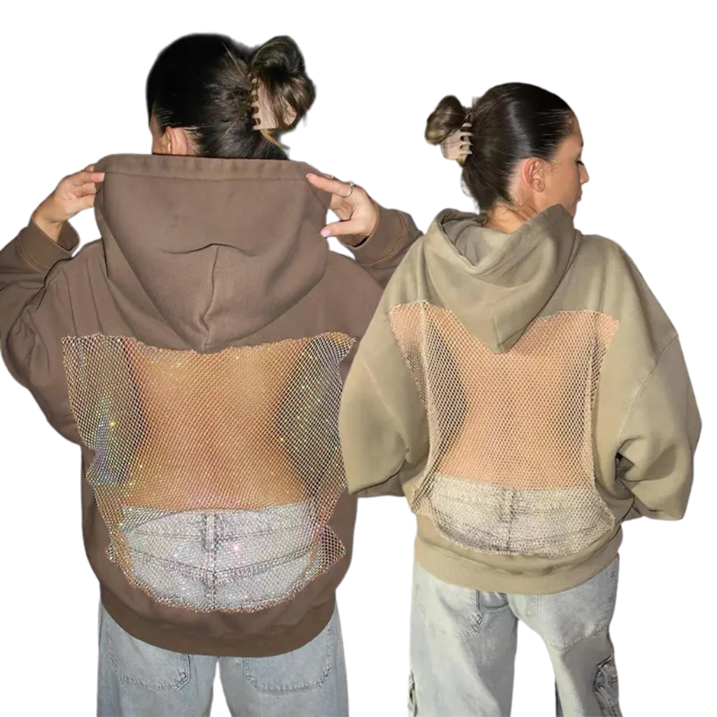 Long Backless Sleeve Hoodie For Women