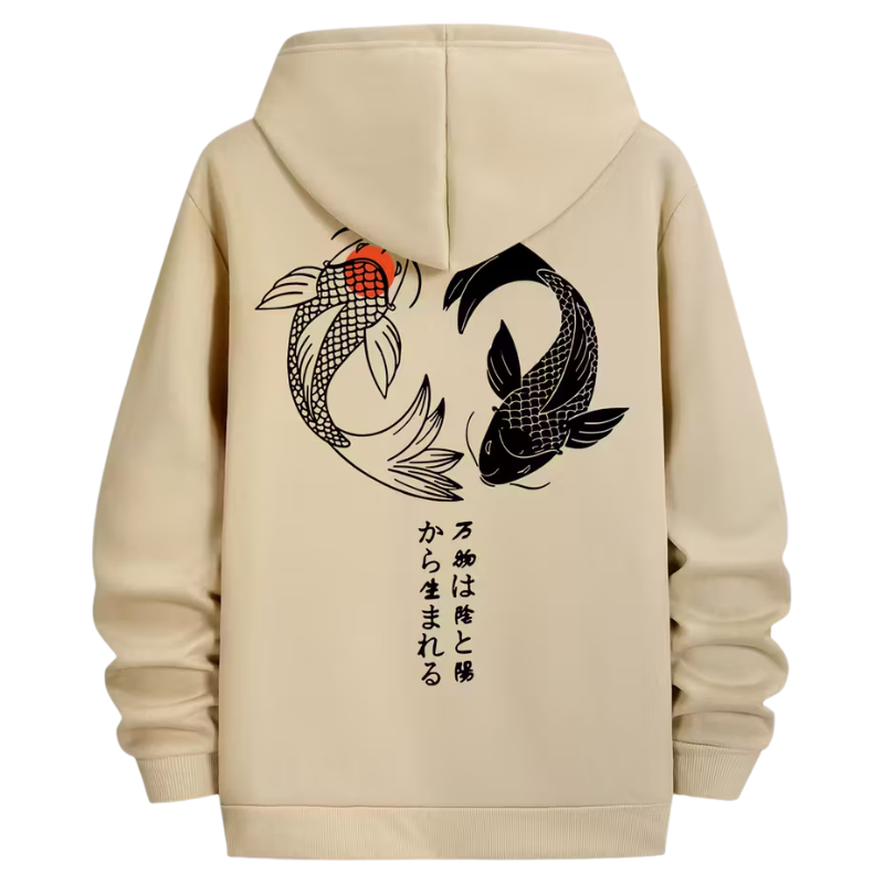 Spring And Autumn Season Printed Hoodie