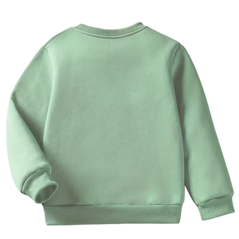 Christmas Excavator Tree Print Sweatshirt For Boys