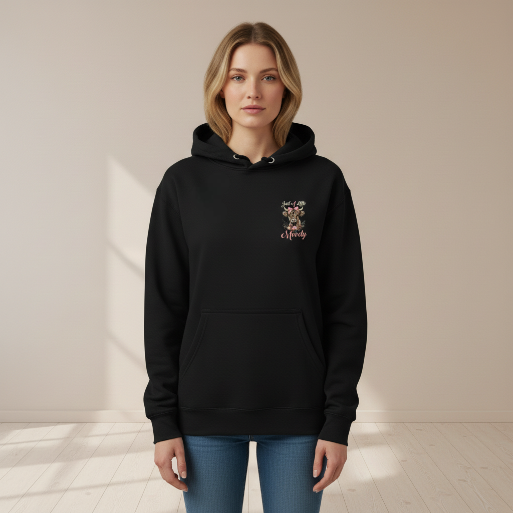 Just A Little Moody Highland Cow Graphic Hoodie