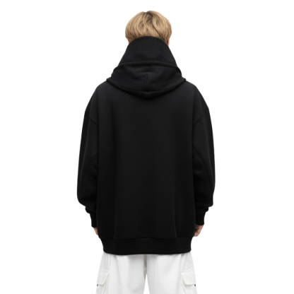 Ninja Double Neckline Cotton Hoodie