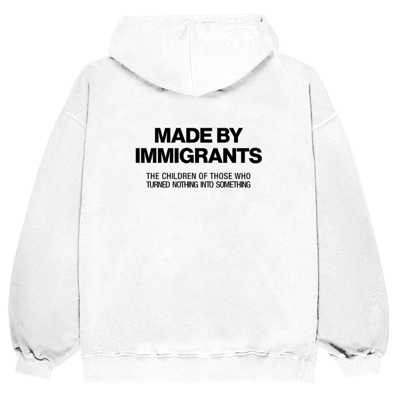Made By Immigrants Printed Oversized Hoodie
