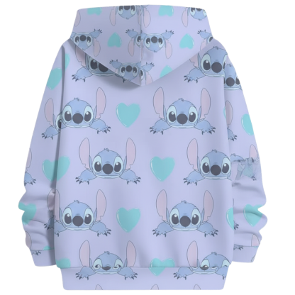3D Cartoon Printed Hoodie For Girls