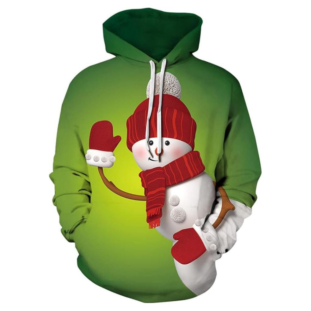 Christmas All Over Print 3D Pullover Hoodie With Pocket