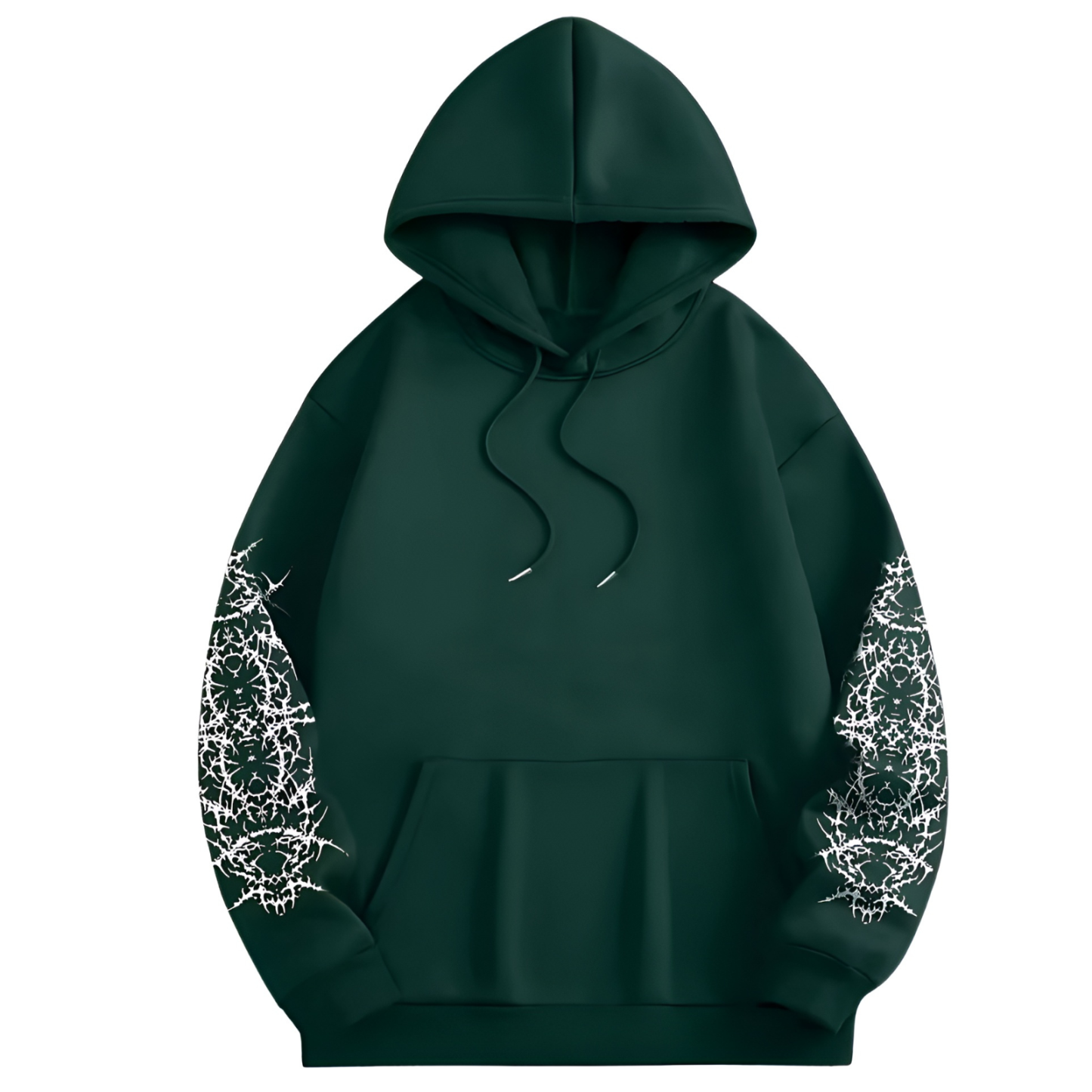 Men Angel Gothic Graphic Print Hoodie