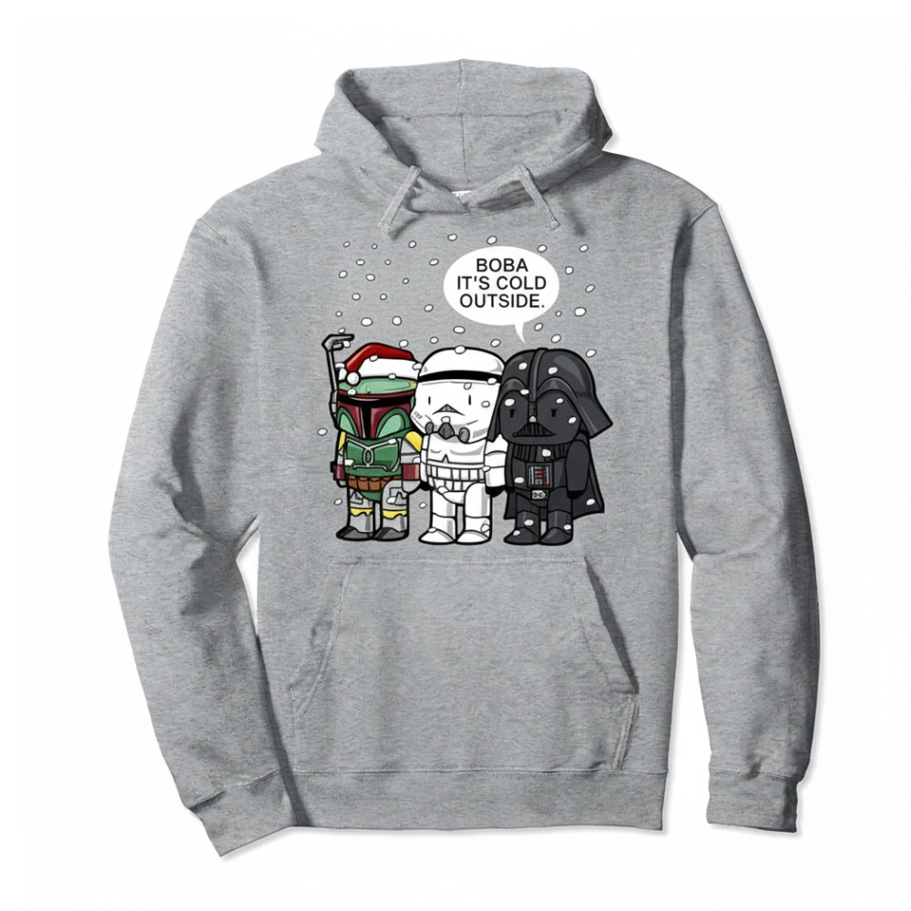 Christmas Boba Themed Graphic Hoodie