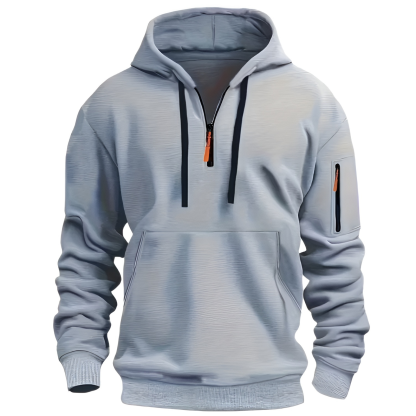 Men Autumn Winter Zip Up Hoodie