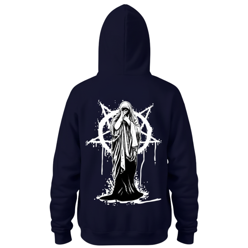 Casual Hoodie With Geometric Print