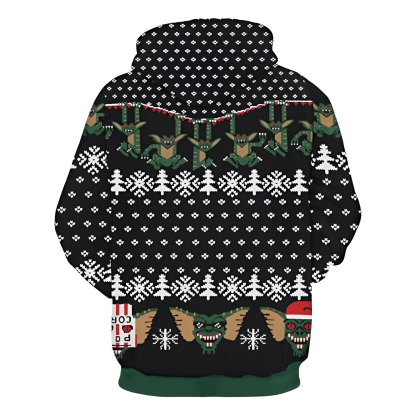 Christmas Holiday Themed Cartoon Hoodie