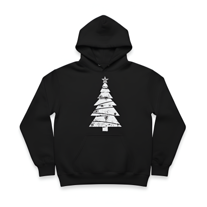 Christmas Snowflake Graphic Print Hoodie For Women