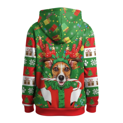 Christmas Snowman Graphic Print Hoodie For Kids