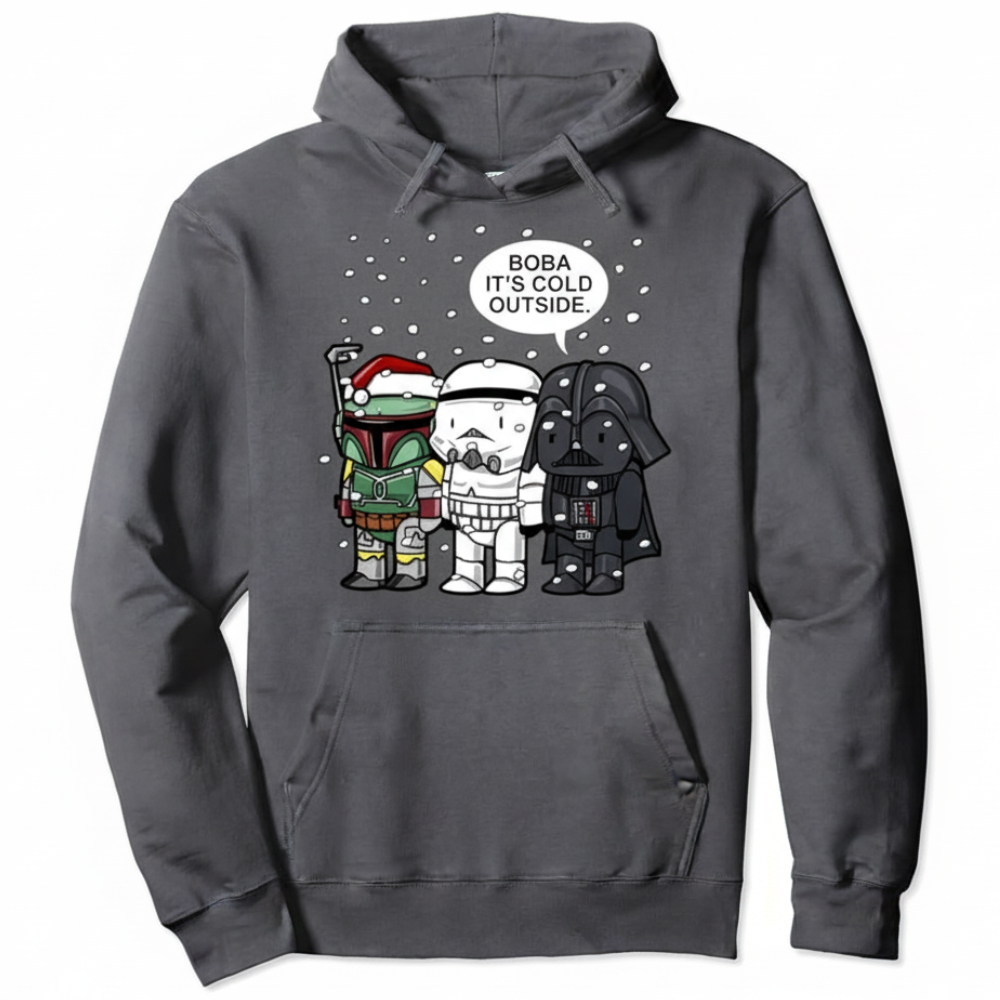 Christmas Boba Themed Graphic Hoodie
