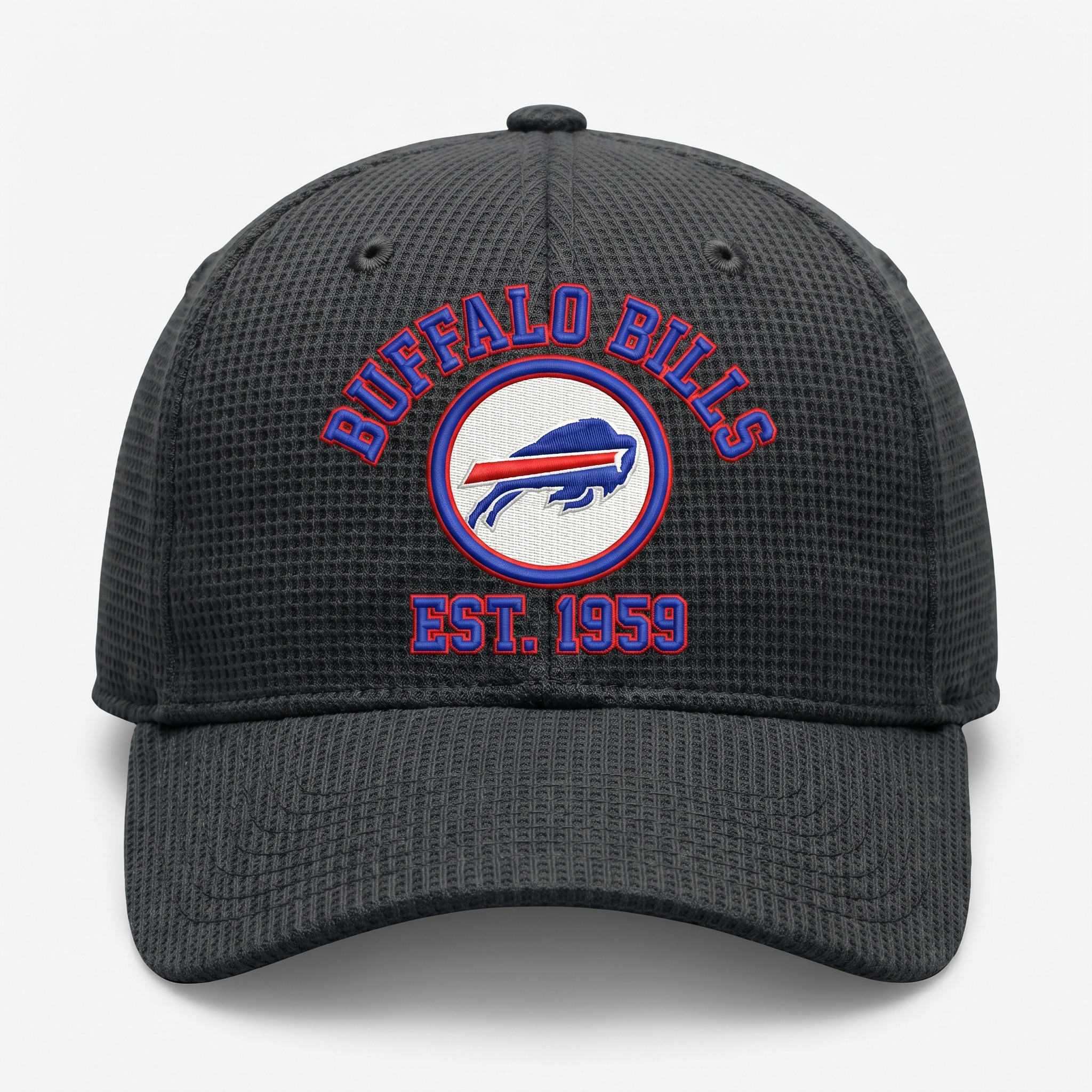 Buffalo Bills Waffle Knit Cap in Dark Gray