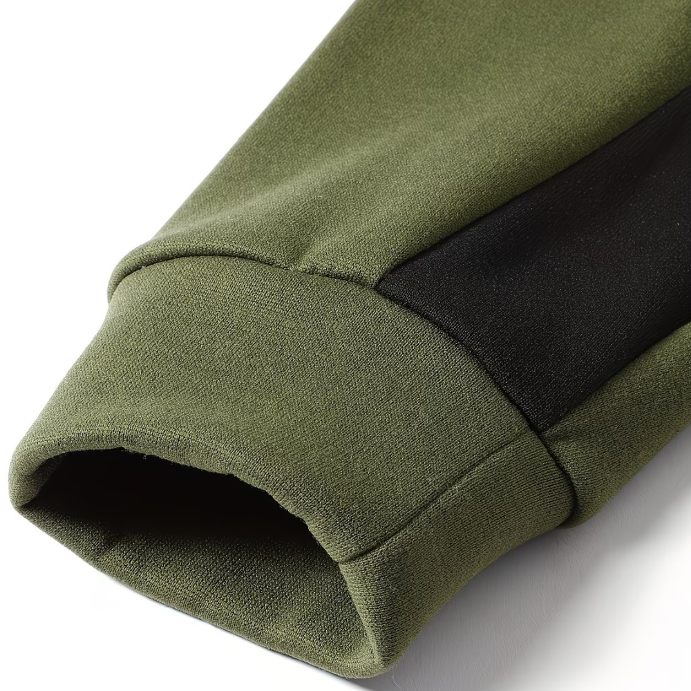 Casual Style Color Block Pullover Hoodie With Kangaroo Pocket