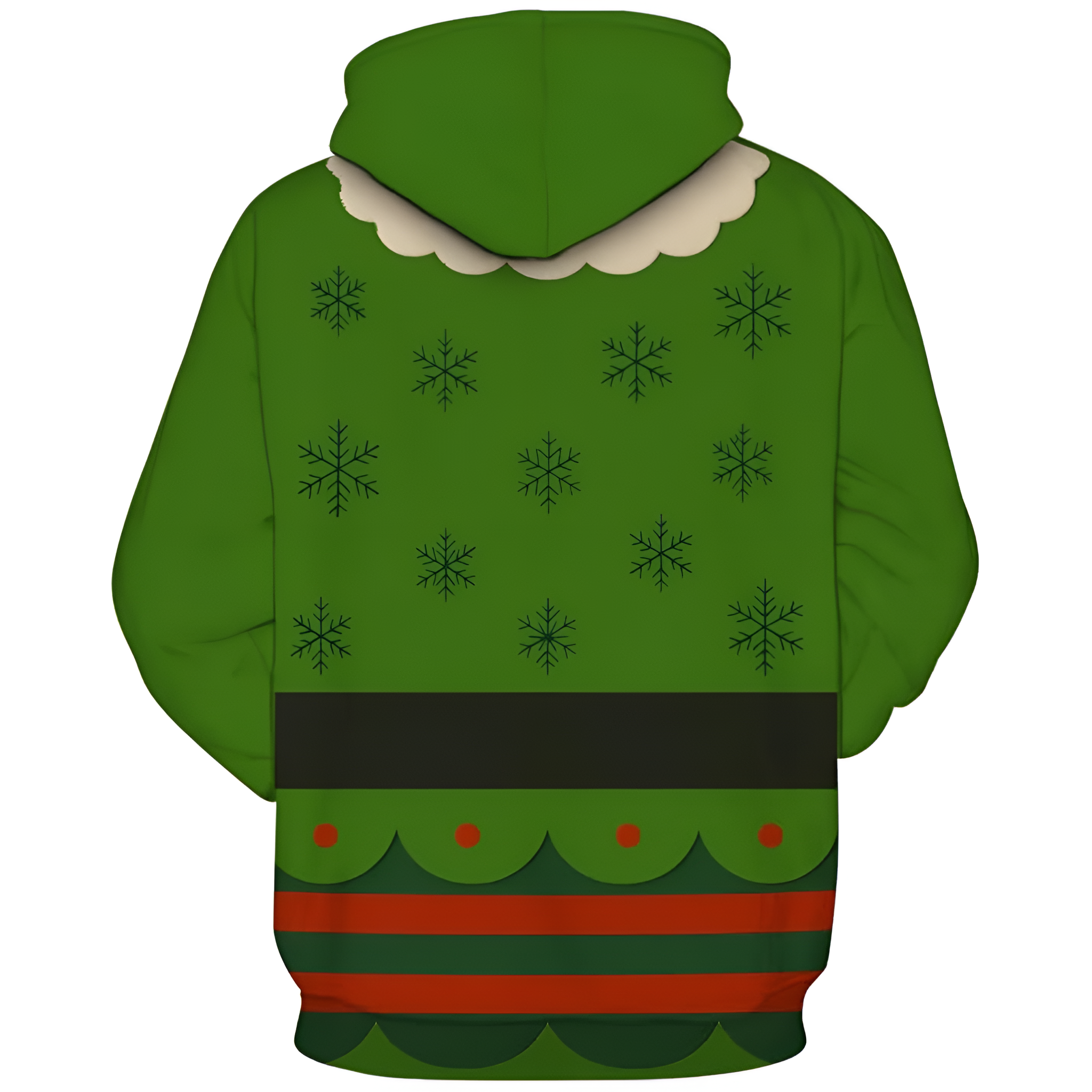 Novelty Long Sleeve Hoodie Funny Fashion Santa Claus Costume Graphic Sweatshirts