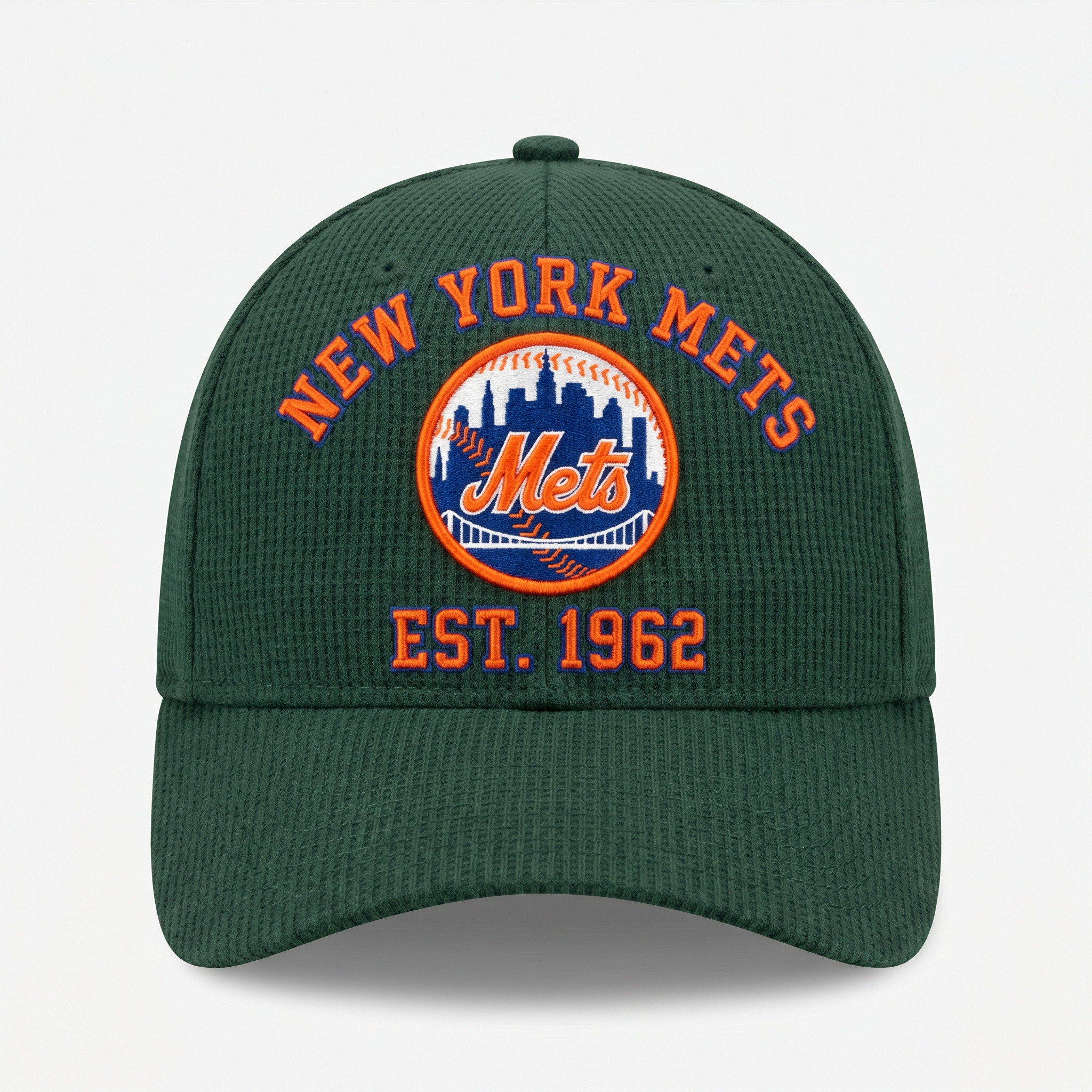 New York Mets Waffle Knit Cap in Green