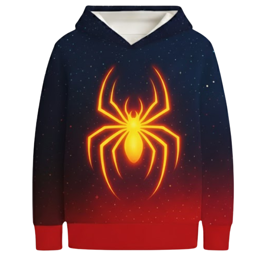 Bright Spider Hoodie for Boys 