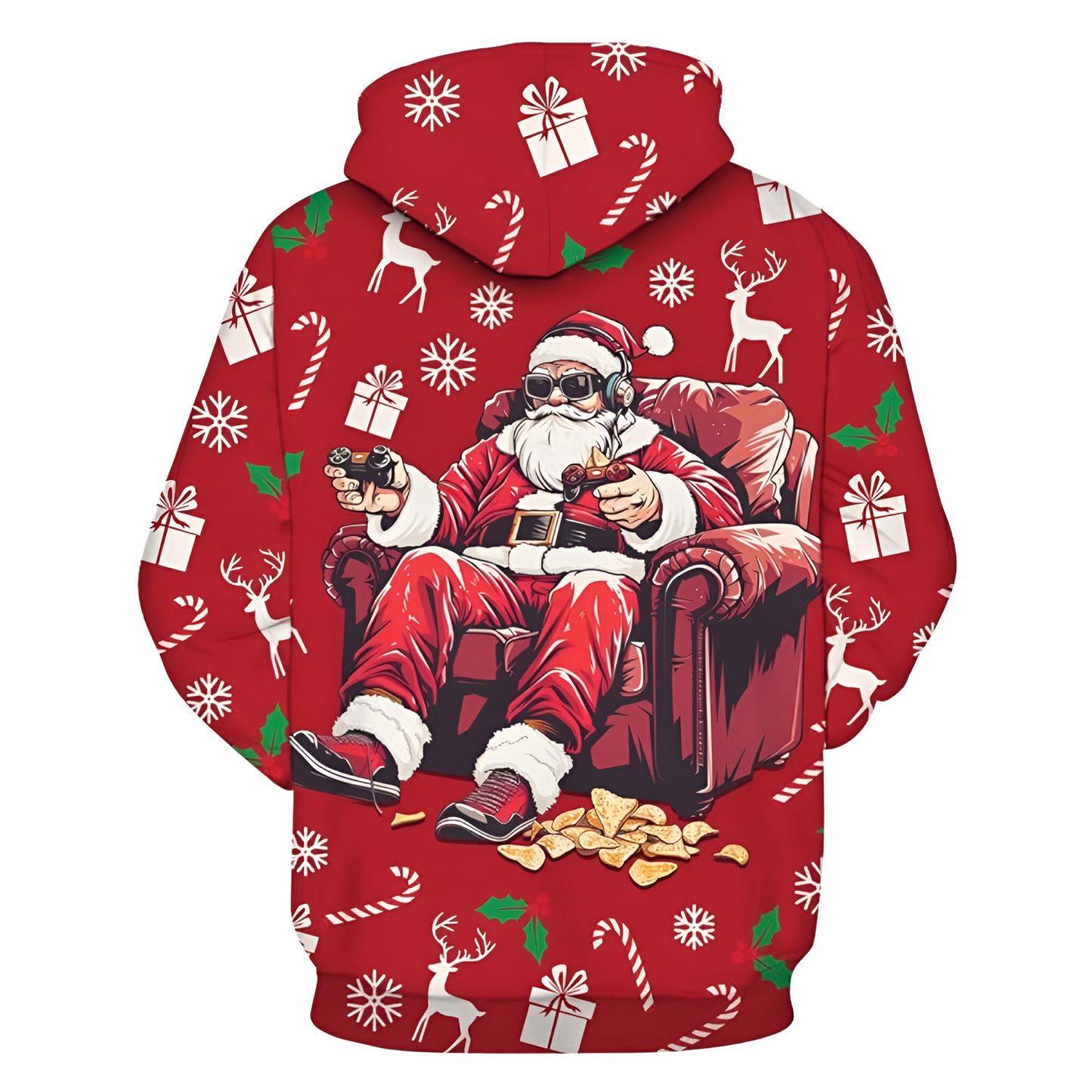 Funny Christmas Themed Pullover Hoodie