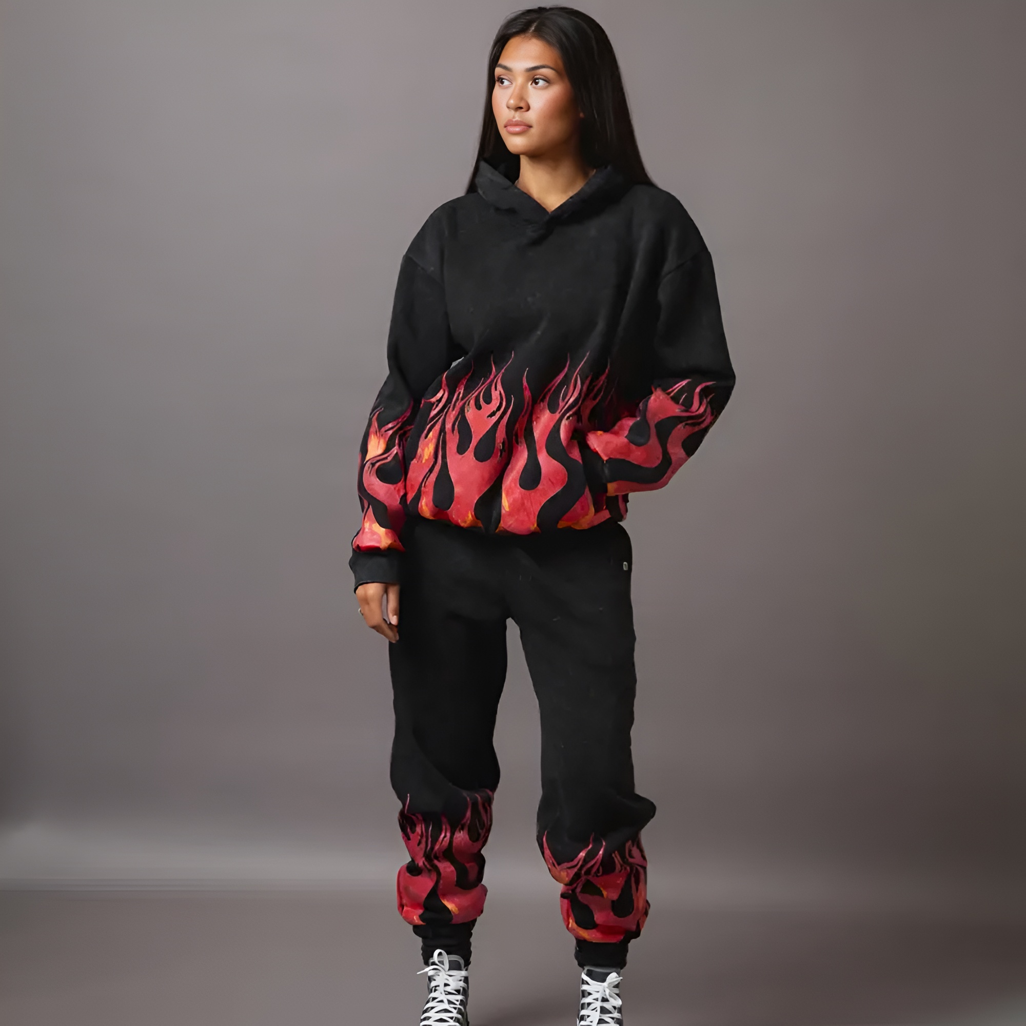 Adult Unisex Hoodie - Flames