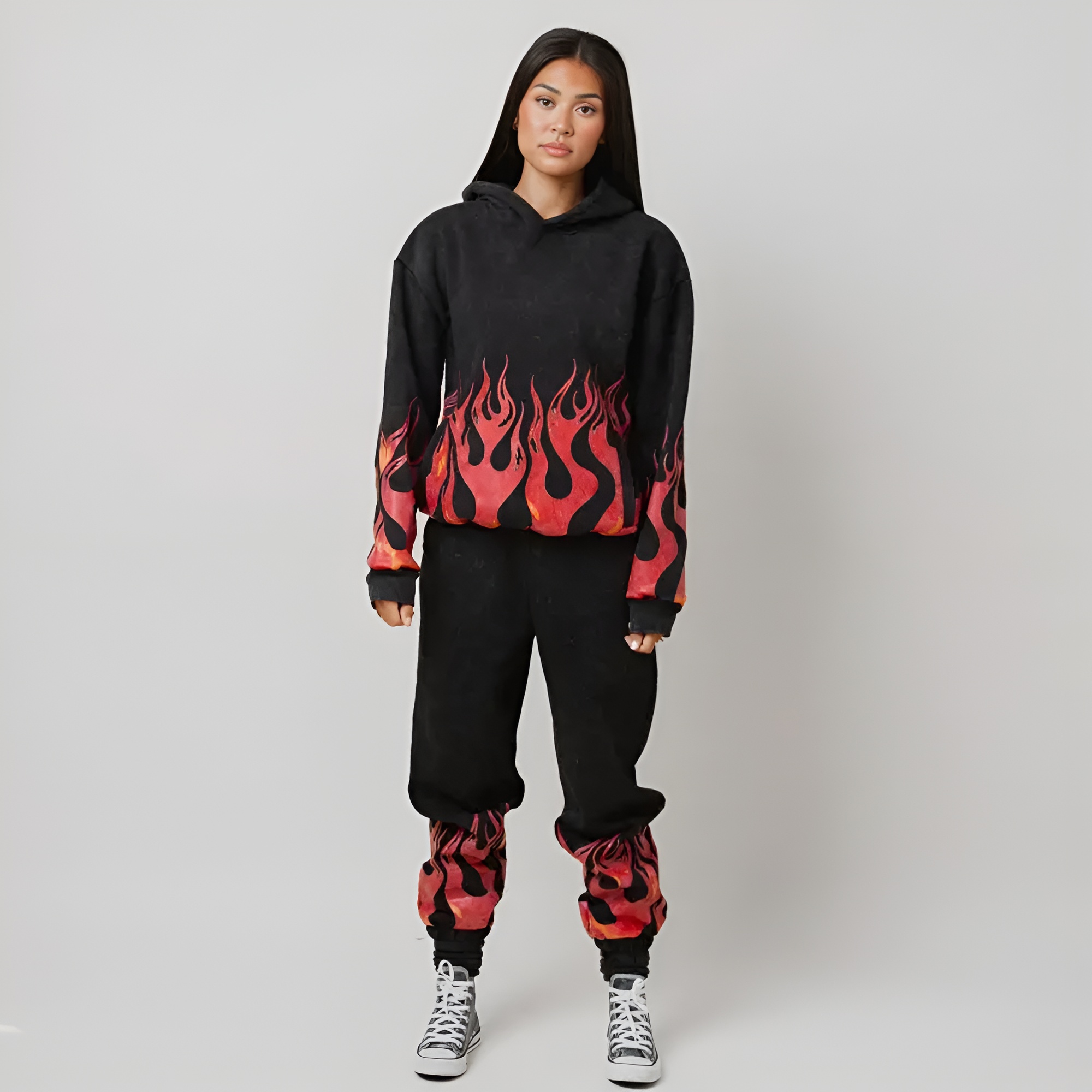 Adult Unisex Hoodie - Flames