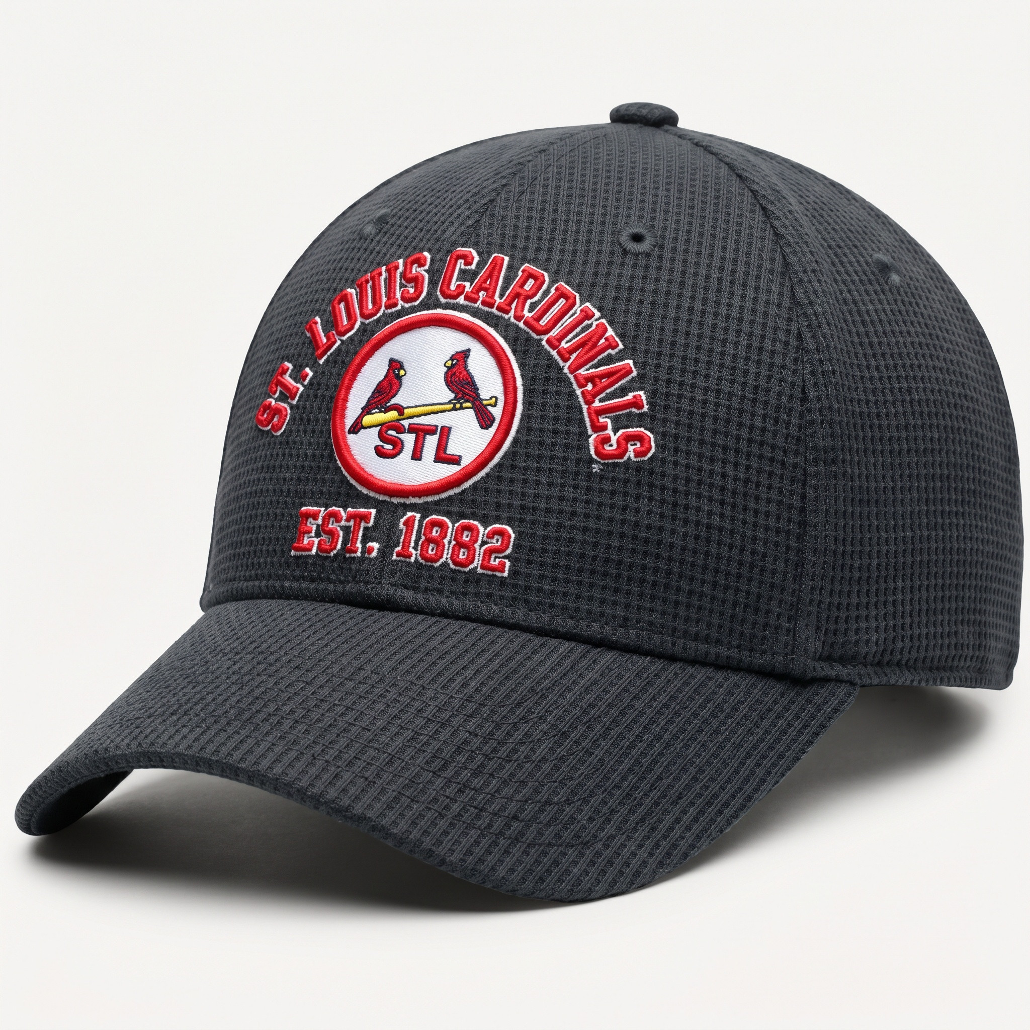 St. Louis Cardinals Waffle Knit Cap in Dark Gray
