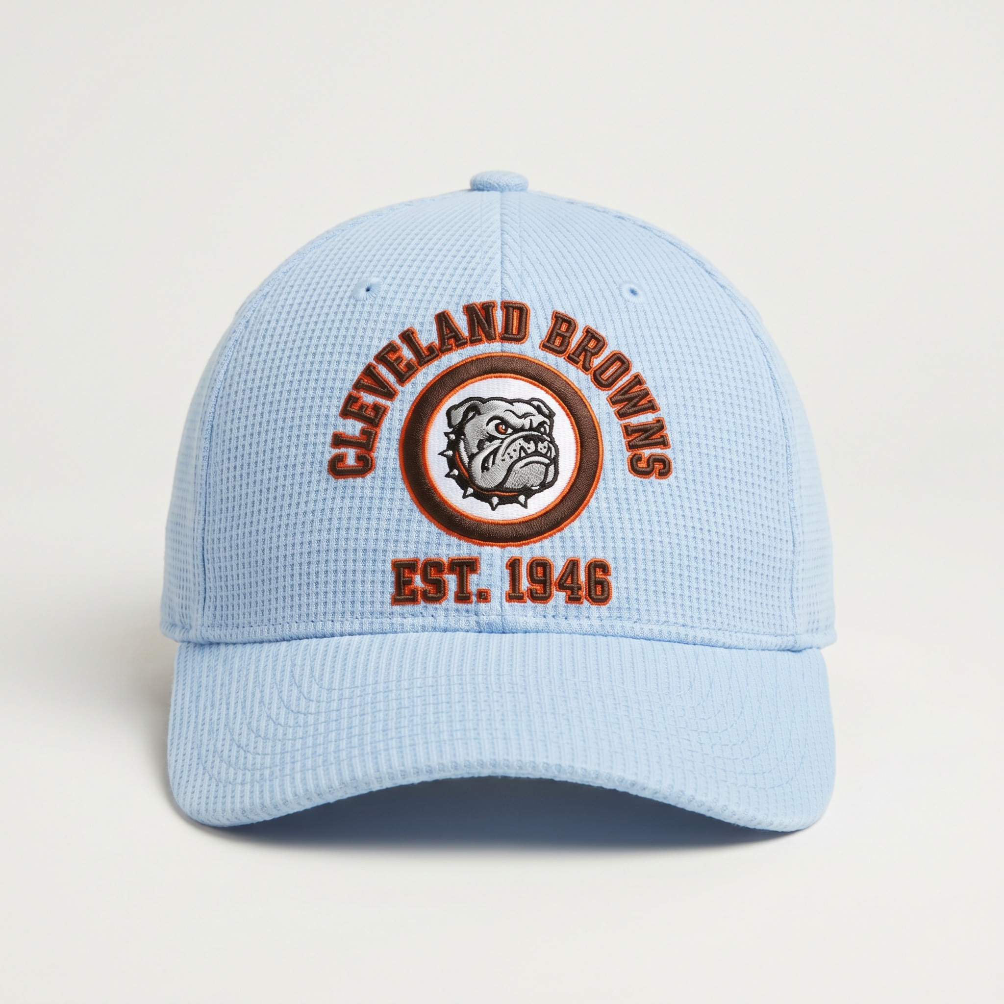 Cleveland Browns Waffle Knit Cap in Light Blue