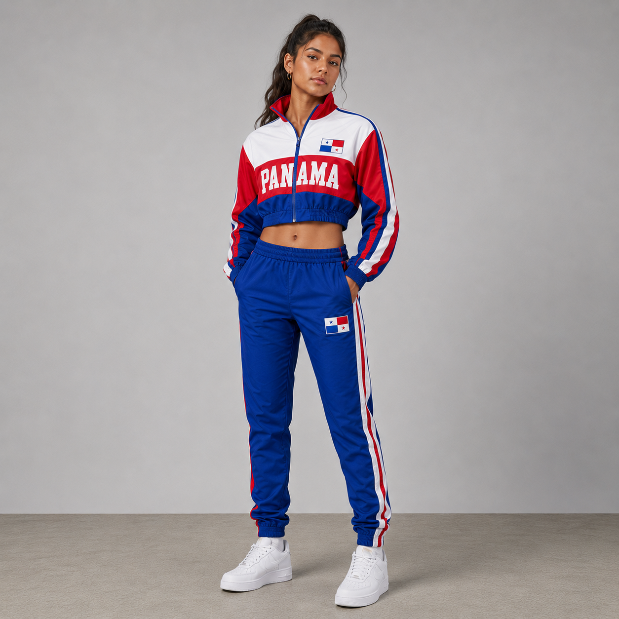 World Cup 2026 Themed Panama Football Fan Sweatshirt And Jogger Set