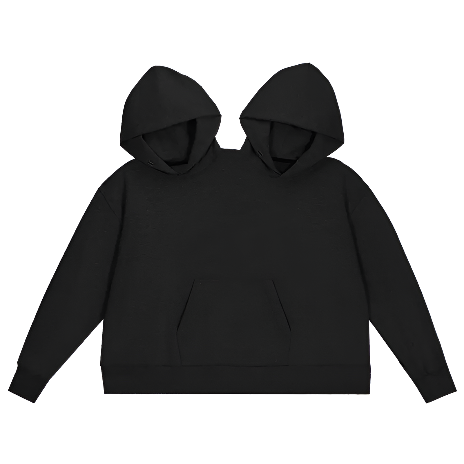 Oversized Double Hood Matching Sweatshirt