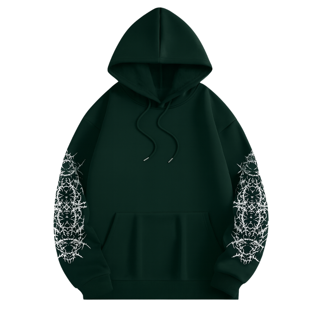 Men Gothic Punk Streetwear Hooded Sweatshirt