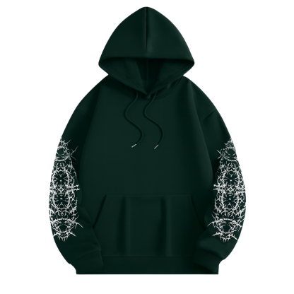 Men Gothic Punk Streetwear Hooded Sweatshirt