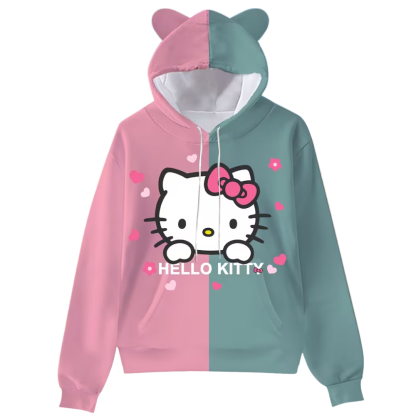 Cartoon Character Hooded Long Sleeve Hoodie For Womens 