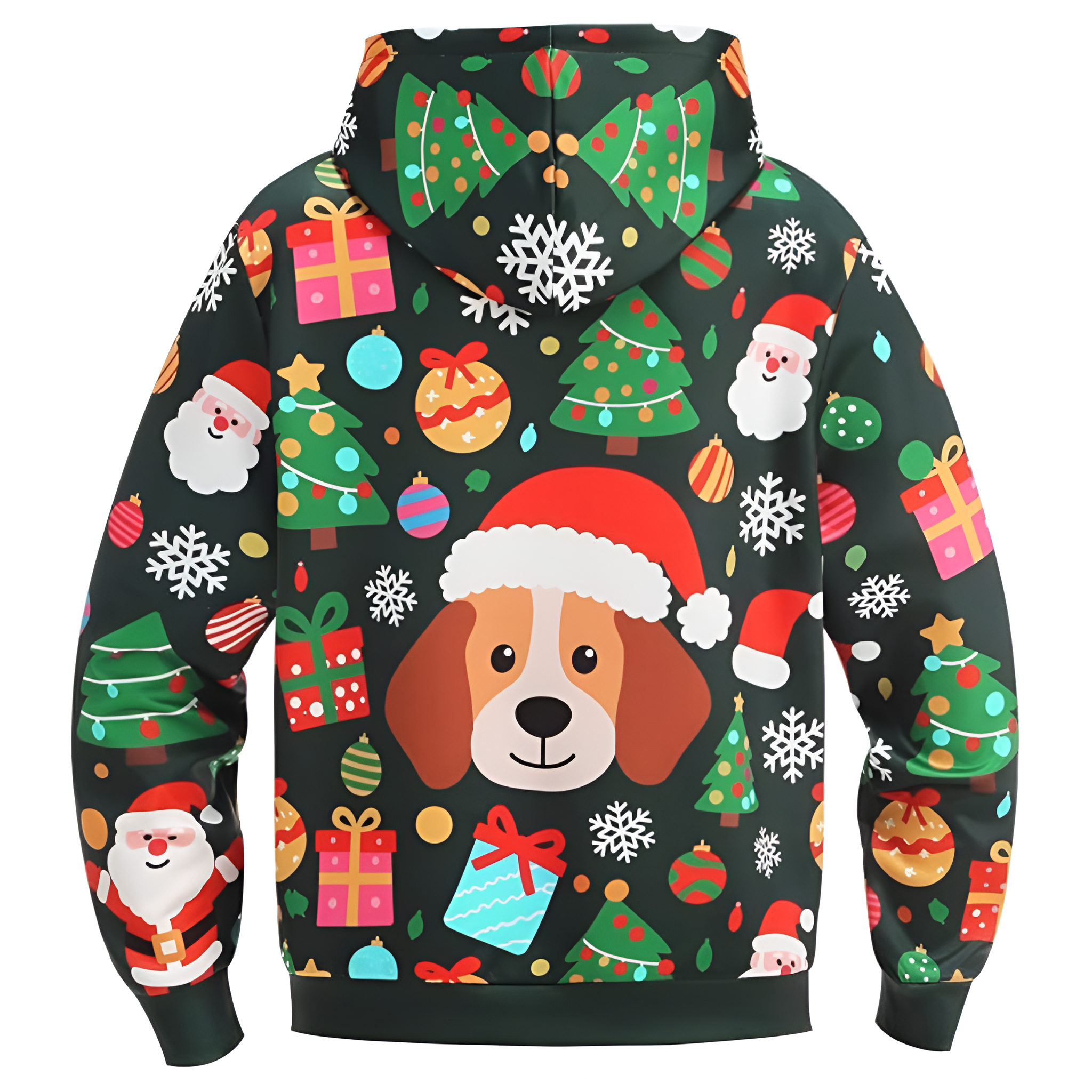 Ugly Christmas Reindeer 3D Graphic Print Hoodie For Kids