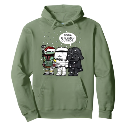 Christmas Boba Themed Graphic Hoodie