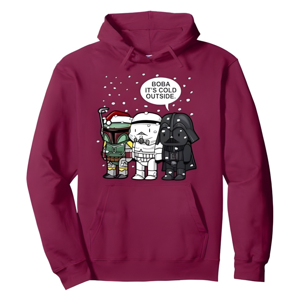 Christmas Boba Themed Graphic Hoodie