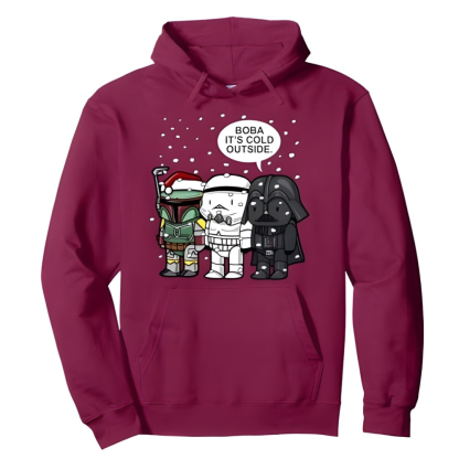 Christmas Boba Themed Graphic Hoodie