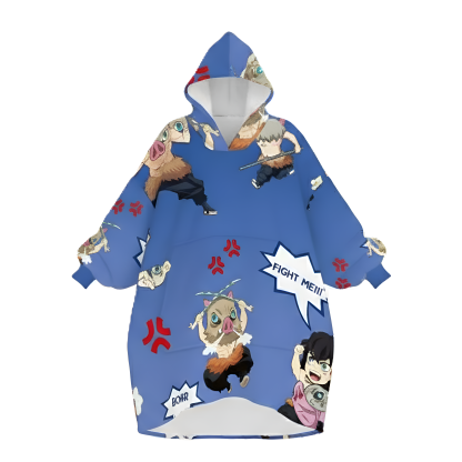 Anime Inspired Cozy Oversized Blanket Hoodie
