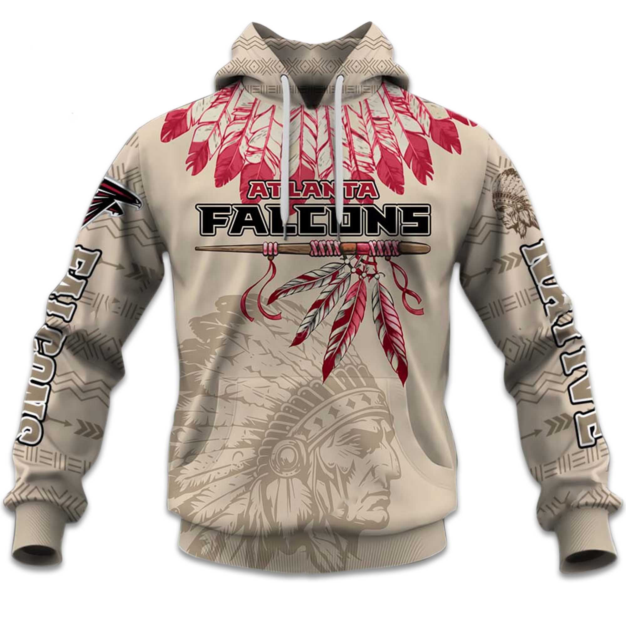 Personalized Falcons Football American Heritage Hoodie