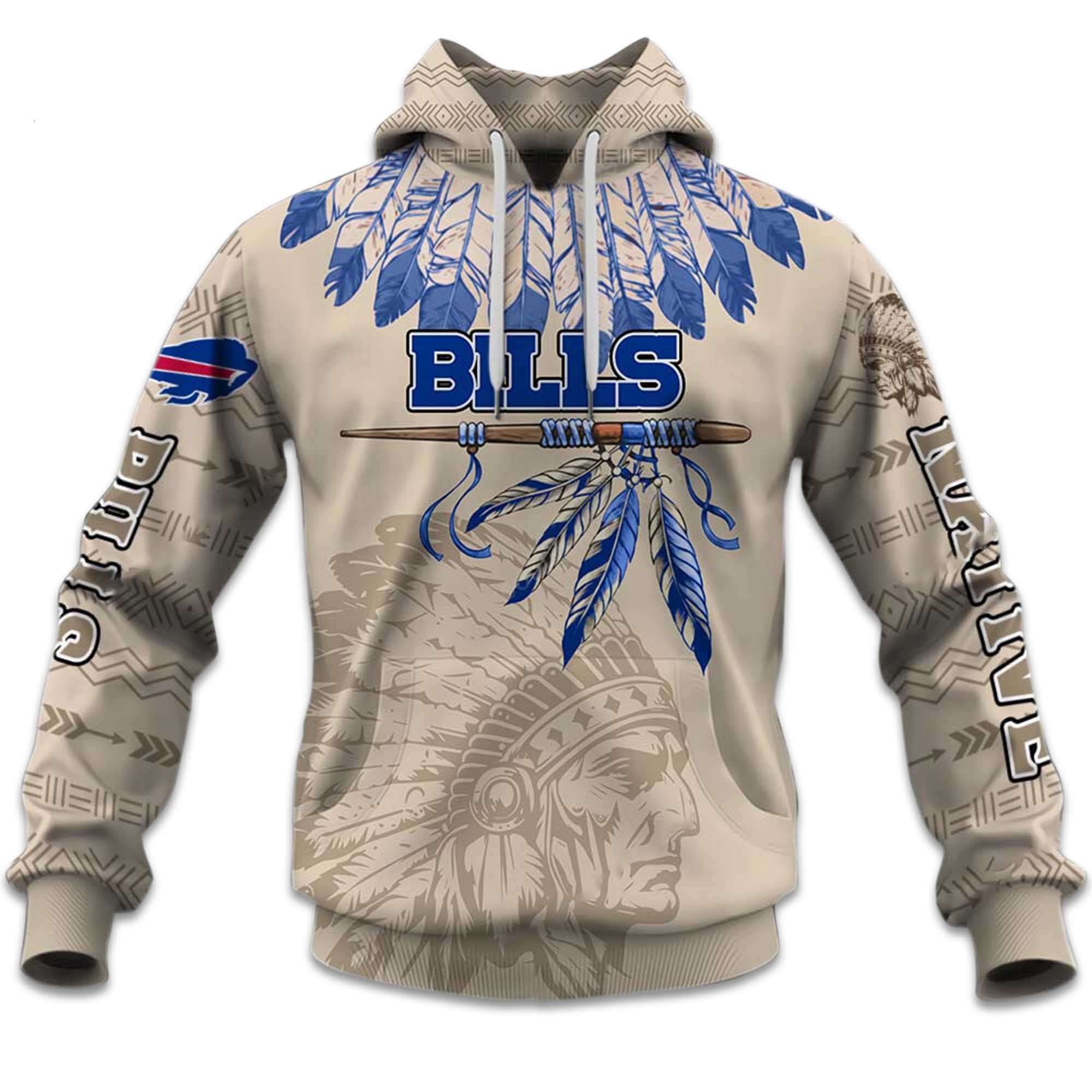 Personalized Bills Football American Heritage Hoodie