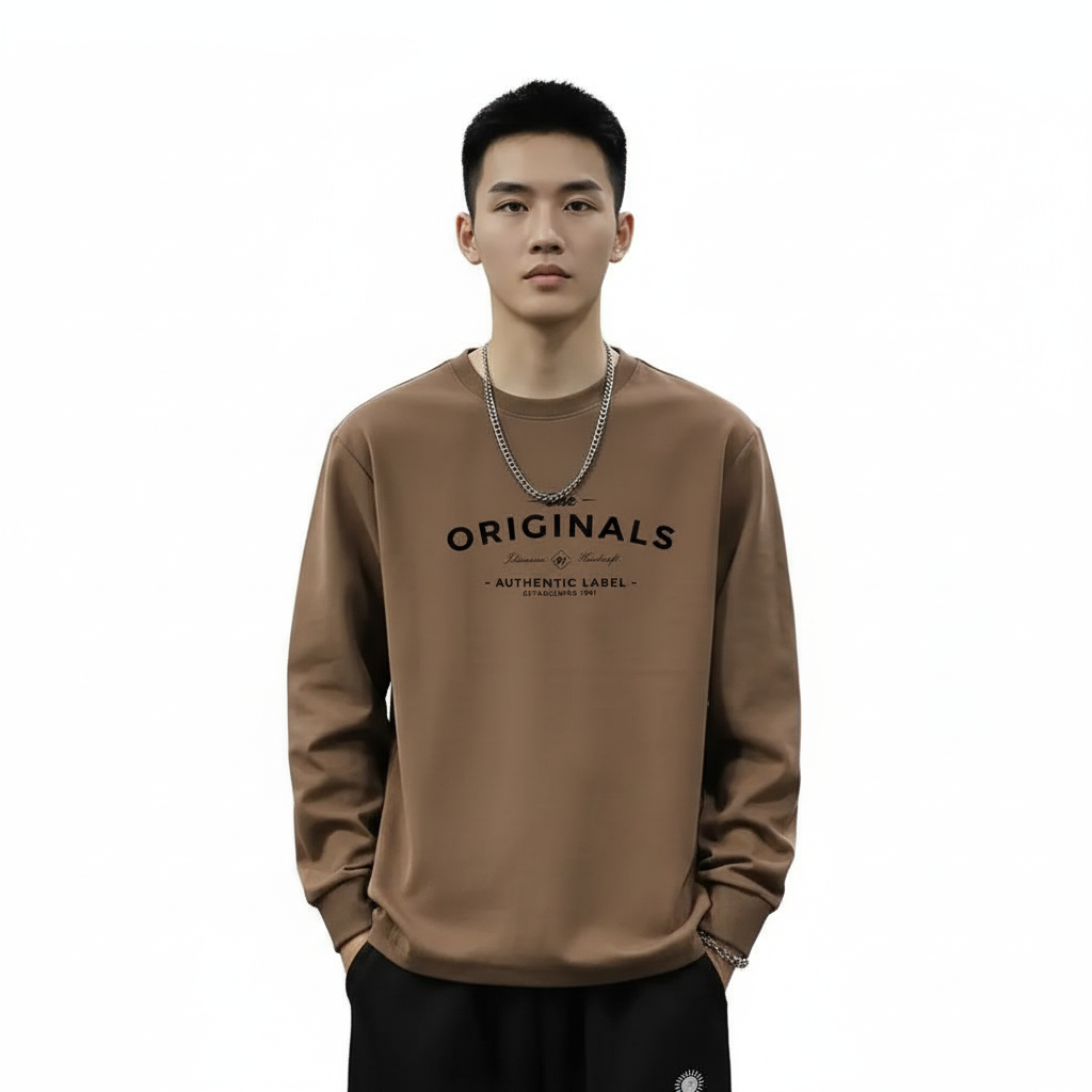 Men Casual Long Sleeve T Shirt