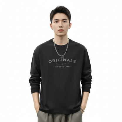 Men Casual Long Sleeve T Shirt