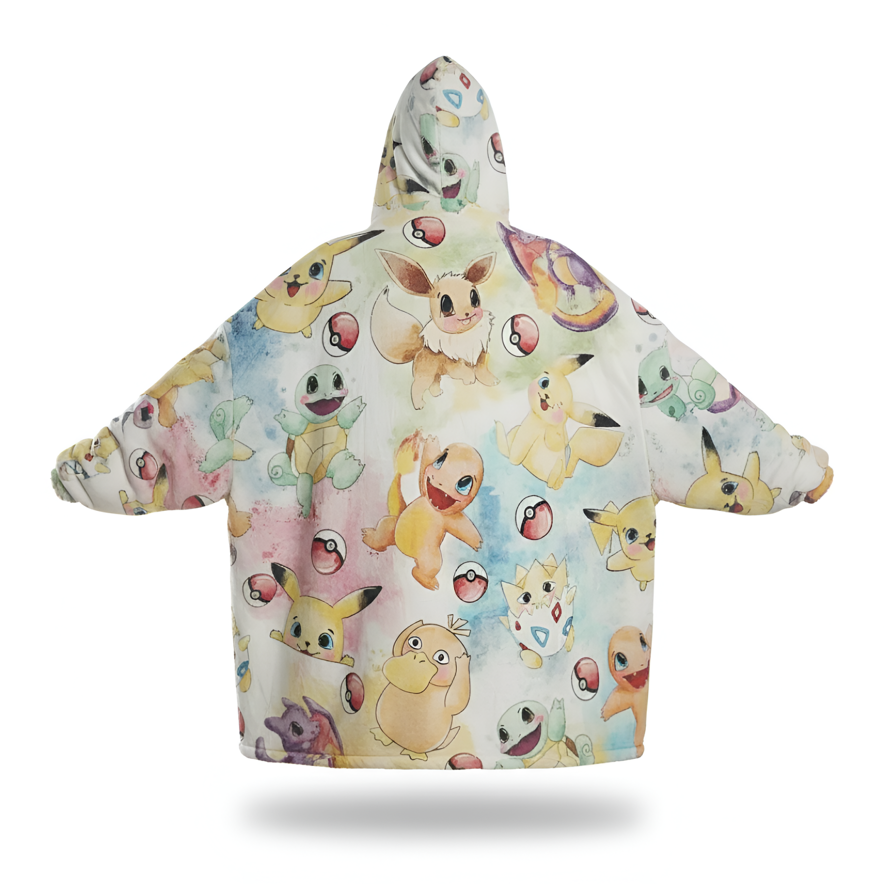 Pokemon Design Oversized Hooded Blanket Hoodie