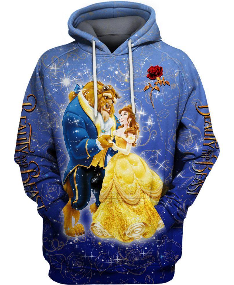 Blue Beauty and The Beast Hoodie