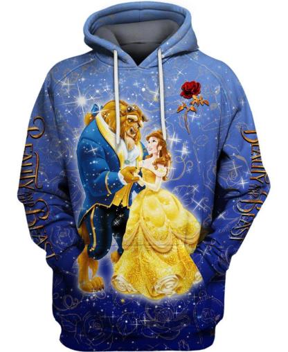 Blue Beauty and The Beast Hoodie