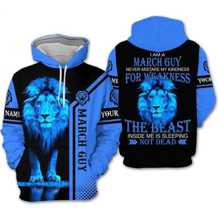 Custom Personalized Birthday March Guy Hoodie