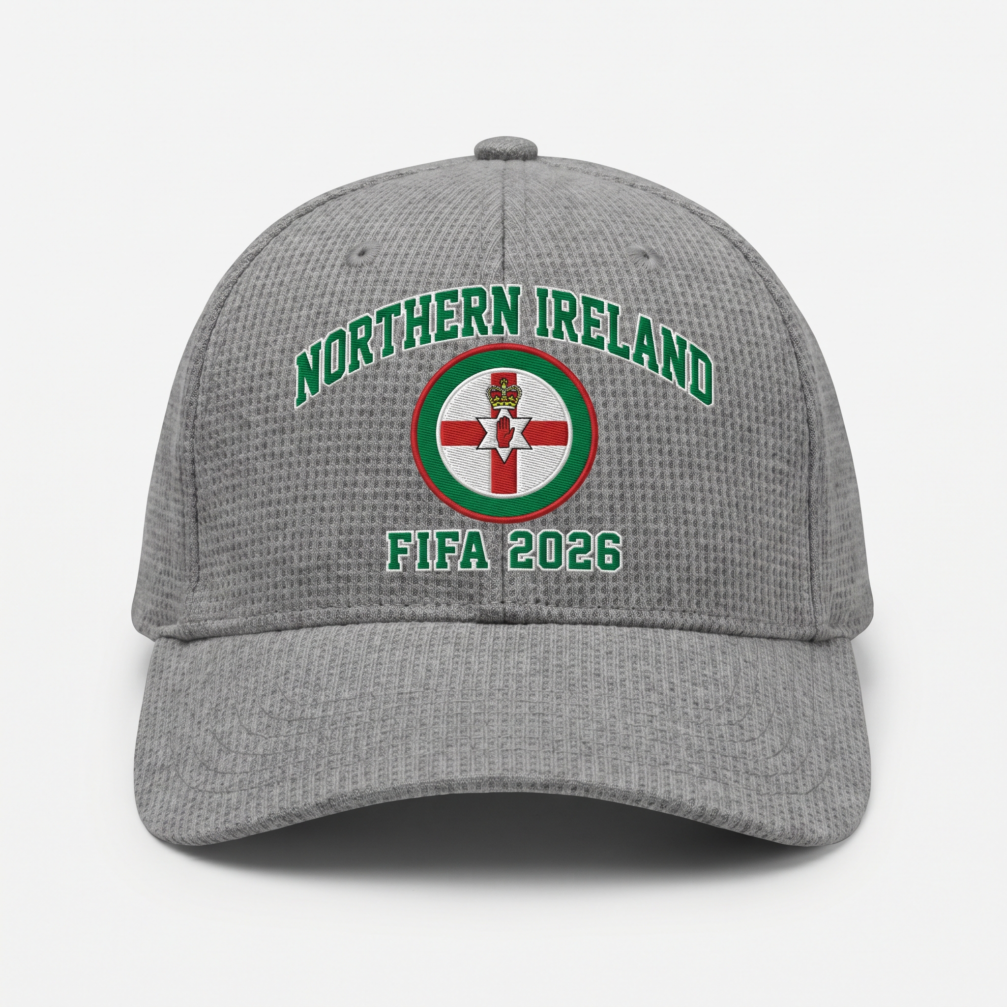 FIFA 2026 Northern Ireland Waffle Knit Cap in Gray