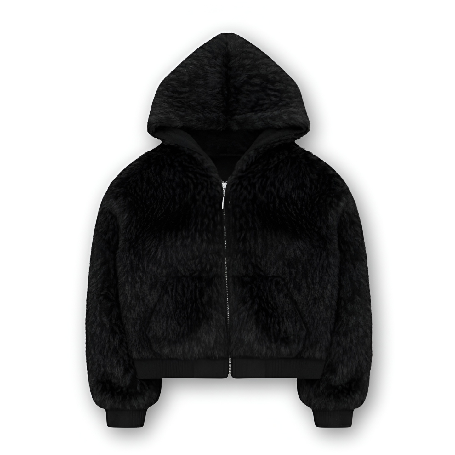 Arctic Howlers Hooded Faux Fur Zip Jacket