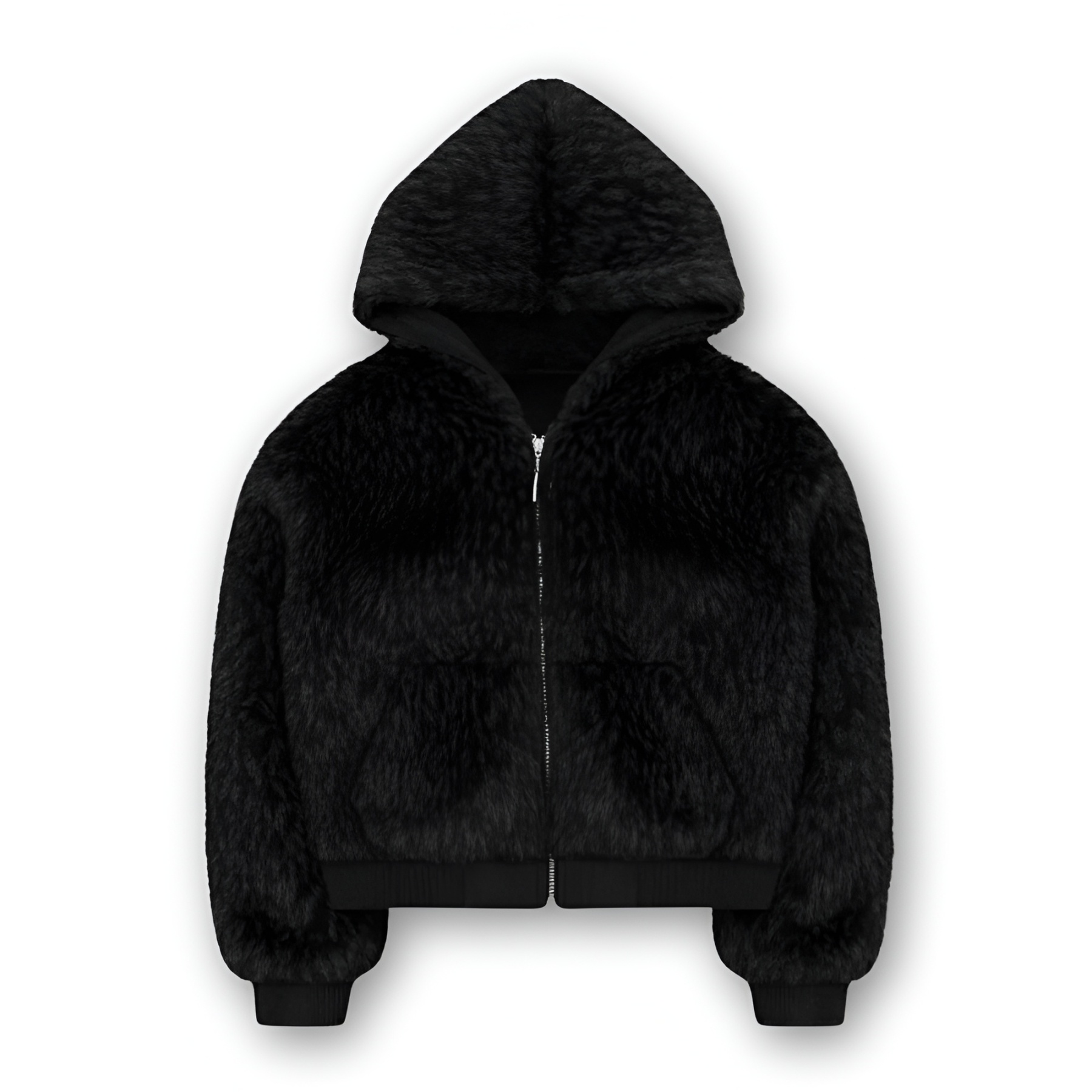 Arctic Howlers Hooded Faux Fur Zip Jacket